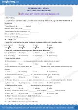 Đề thi học kì 2 Tiếng Anh 8 Right on! - Đề số 2